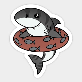 Kawaii Shark, Love Sharks Sticker